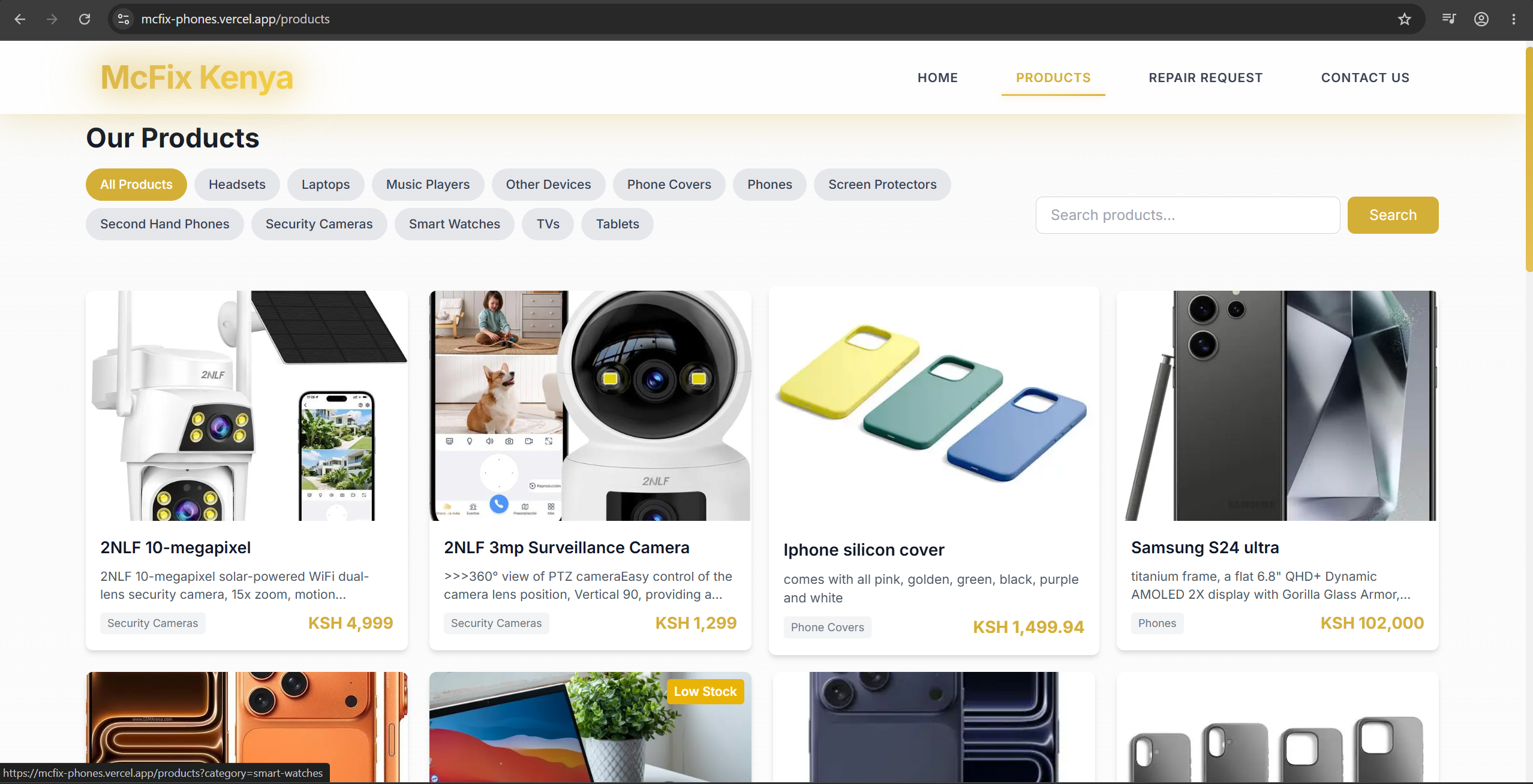McFix Phones - E-Commerce Store